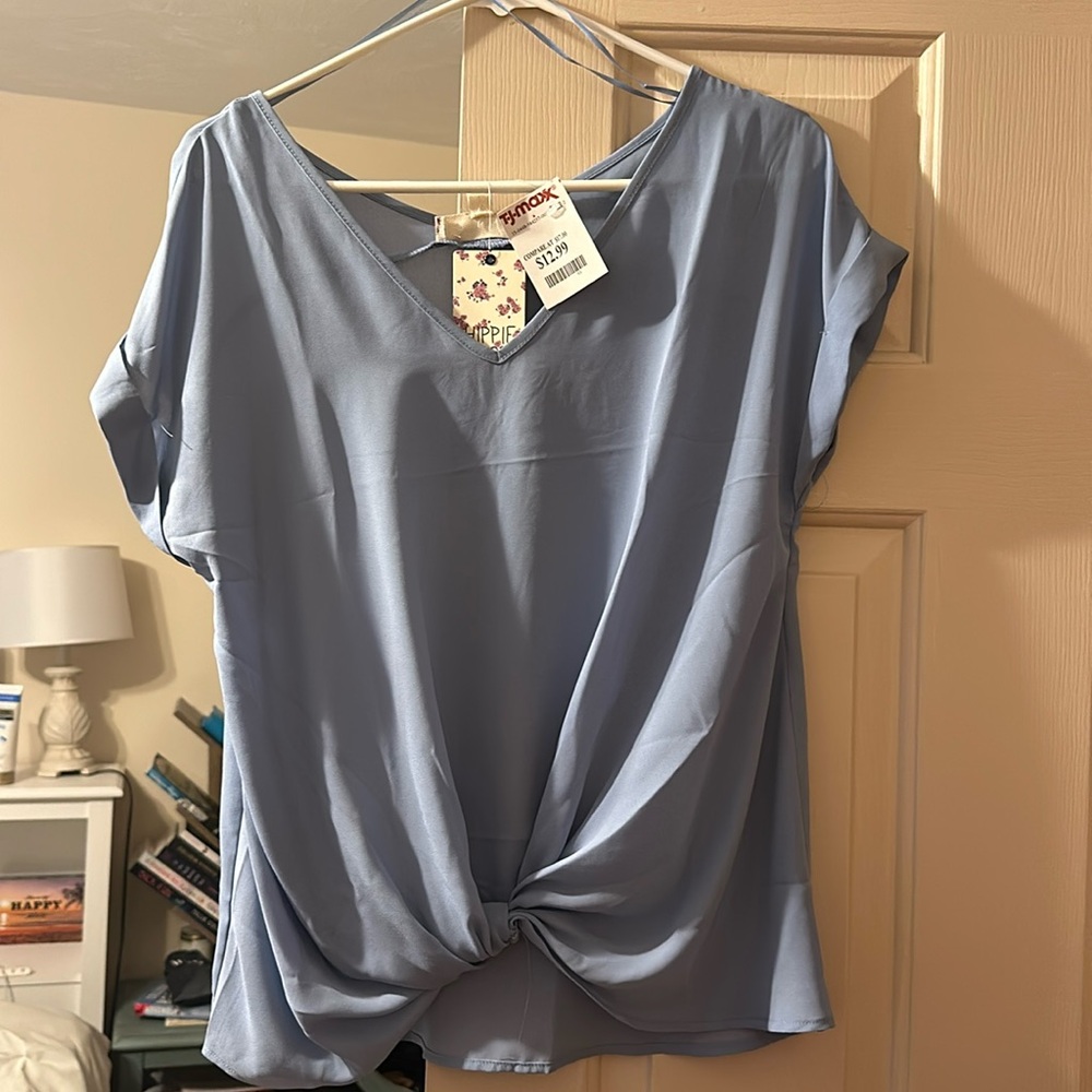 Md Hippie rose blue shirt never worn with tags